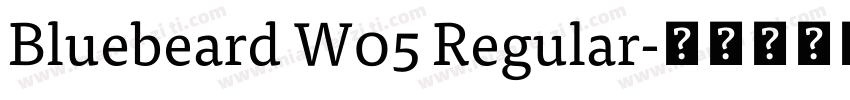 Bluebeard W05 Regular字体转换